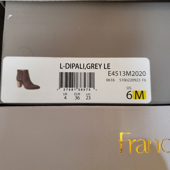 ❗️make an offer ❗️Franco sarto ankle boots L-Dipali, Grey LE - Picture 9 of 12